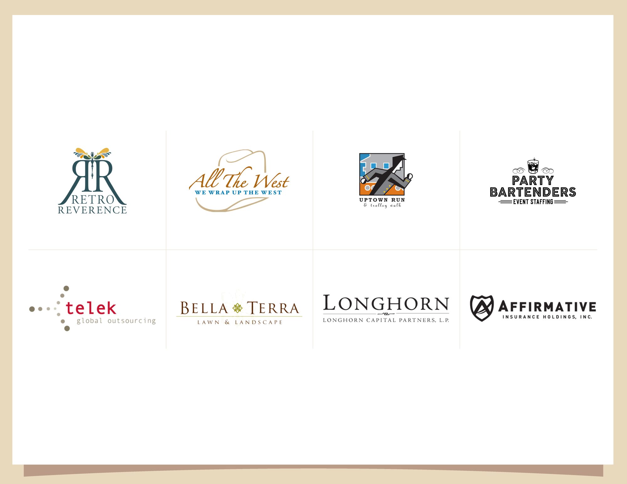 Logo collection, marks 33 through 40
